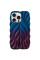 TPU чохол Leaf для Apple iPhone 16 Pro (6.3) - Navy Blue / Plum - фото