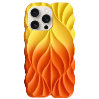 TPU чохол Leaf для Apple iPhone 16 Pro (6.3) - Yellow / Orange