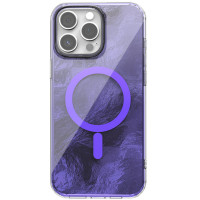 Чохол TPU Shiny Mountain (MagFit) для Apple iPhone 13 Pro Max (6.7) - Purple