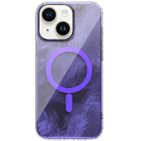 Чохол TPU Shiny Mountain (MagFit) для Apple iPhone 14 / 13 (6.1) - Purple