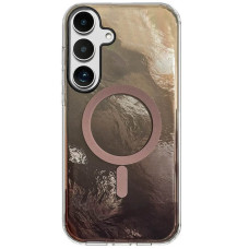 Чехол TPU Shiny Mountain (MagFit) для Samsung Galaxy S24 - Chocolate