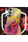 Чехол TPU Shiny Mountain (MagFit) для Samsung Galaxy S24 - Yellow / Pink - фото