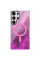 Чехол TPU Shiny Mountain (MagFit) для Samsung Galaxy S24 Ultra - Pink - фото
