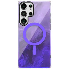 Чехол TPU Shiny Mountain (MagFit) для Samsung Galaxy S24 Ultra - Purple