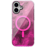Чехол TPU Shiny Mountain (MagFit) для Apple iPhone 16 (6.1) - Pink