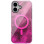 Чехол TPU Shiny Mountain (MagFit) для Apple iPhone 16 (6.1) - Pink