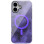 Чехол TPU Shiny Mountain (MagFit) для Apple iPhone 16 (6.1) - Purple