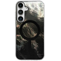 Чехол TPU Shiny Mountain (MagFit) для Samsung Galaxy S24 FE - Black