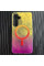 Чехол TPU Shiny Mountain (MagFit) для Samsung Galaxy S24 FE - Yellow / Pink - фото