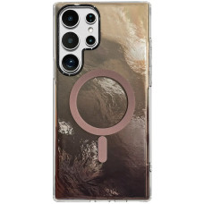 Чехол TPU Shiny Mountain (MagFit) для Samsung Galaxy S25 Ultra - Chocolate
