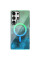 Чехол TPU Shiny Mountain (MagFit) для Samsung Galaxy S25 Ultra - Green / Blue - фото