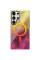 Чехол TPU Shiny Mountain (MagFit) для Samsung Galaxy S25 Ultra - Yellow / Pink - фото