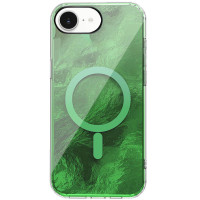 Чохол TPU Shiny Mountain (MagFit) для Apple iPhone 16e (6.1) - Green