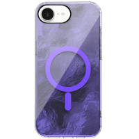Чохол TPU Shiny Mountain (MagFit) для Apple iPhone 16e (6.1) - Purple