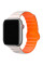 Ремешок BlueO Magnetic Silicone для Apple Watch 42(ser.1-3)/44/45/46/49mm - White / Orange - фото