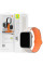 Ремешок BlueO Magnetic Silicone для Apple Watch 42(ser.1-3)/44/45/46/49mm - White / Orange - фото