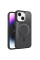 Чехол TPU+PC Carbon Mirage with MagSafe для Apple iPhone 13 / 14 (6.1) - Black - фото