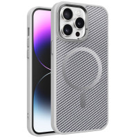 Чехол TPU+PC Carbon Mirage with MagSafe для Apple iPhone 14 Pro (6.1) - Grey