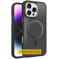 Чохол TPU+PC Carbon Mirage with MagSafe для Apple iPhone 16 (6.1) - Black