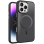 Чохол TPU+PC Carbon Mirage with MagSafe для Apple iPhone 16 Pro (6.3) - Black