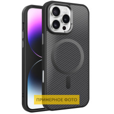 Чехол TPU+PC Carbon Mirage with MagSafe для Apple iPhone 16 Plus (6.7) - Black