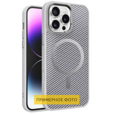 Чохол TPU+PC Carbon Mirage with MagSafe для Apple iPhone 16 Plus (6.7) - Grey