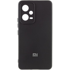 Чехол Silicone Cover Lakshmi Full Camera (AA) with logo для Xiaomi Poco X5 5G / Note 12 5G - Черный / Black
