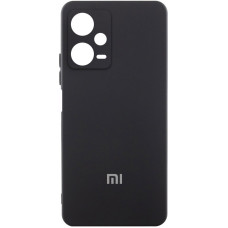 Чехол Silicone Cover Lakshmi Full Camera (AA) with logo для Xiaomi Redmi Note 12 Pro+ 5G - Черный / Black