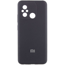 Чехол Silicone Cover Lakshmi Full Camera (AA) with logo для Xiaomi Redmi 12C / Poco C55 - Черный / Black
