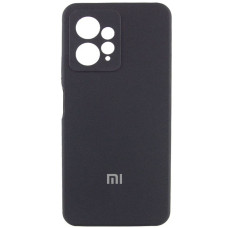 Чехол Silicone Cover Lakshmi Full Camera (AA) with logo для Xiaomi Redmi Note 12 4G - Черный / Black