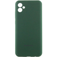 Чохол Silicone Cover Lakshmi Full Camera (AA) with logo для Samsung Galaxy A05 - Зелений / Dark green