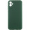 Чехол Silicone Cover Lakshmi Full Camera (AA) with logo для Samsung Galaxy A05 - Зеленый / Dark green