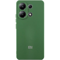 Чехол Silicone Cover Lakshmi Full Camera (AA) with logo для Xiaomi Redmi Note 13 5G - Зеленый / Dark green