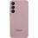 Чехол Silicone Cover Lakshmi Full Camera (AA) with logo для Samsung Galaxy S24 - Розовый / Pink Sand