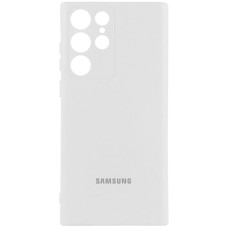 Чехол Silicone Cover Lakshmi Full Camera (AA) with logo для Samsung Galaxy S24 Ultra - Белый / White