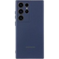 Чехол Silicone Cover Lakshmi Full Camera (AA) with logo для Samsung Galaxy S24 Ultra - Синий / Midnight blue