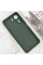 Чехол Silicone Cover Lakshmi Full Camera (AA) with logo для Xiaomi Redmi 13C / Poco C65 - Зеленый / Dark green - фото