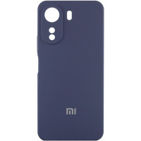 Чохол Silicone Cover Lakshmi Full Camera (AA) with logo для Xiaomi Redmi 13C / Poco C65 - Синій / Midnight blue