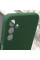 Чехол Silicone Cover Lakshmi Full Camera (AA) with logo для Samsung Galaxy A25 5G - Зеленый / Dark green - фото