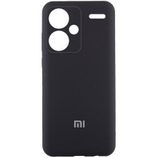Чехол Silicone Cover Lakshmi Full Camera (AA) with logo для Xiaomi Redmi Note 13 Pro+ - Черный / Black