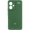 Чехол Silicone Cover Lakshmi Full Camera (AA) with logo для Xiaomi Redmi Note 13 Pro+ - Зеленый / Dark green