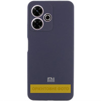 Чохол Silicone Cover Lakshmi Full Camera (AA) with logo для Xiaomi Redmi Note 13 4G - Синій / Midnight Blue
