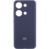 Custodia Silicone Cover Lakshmi Full Camera (AA) with logo per Xiaomi Poco X6 / Note 13 Pro 5G - Blu / Midnight Blue