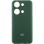Чохол Silicone Cover Lakshmi Full Camera (AA) with logo для Xiaomi Poco X6 Pro - Зелений / Dark green