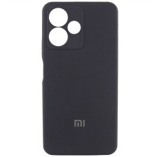 Чехол Silicone Cover Lakshmi Full Camera (AA) with logo для Xiaomi Redmi 13 4G / Poco M6 4G - Черный / Black