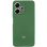 Чехол Silicone Cover Lakshmi Full Camera (AA) with logo для Xiaomi Redmi 13 4G / Poco M6 4G - Зеленый / Dark green