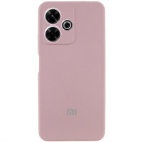 Чехол Silicone Cover Lakshmi Full Camera (AA) with logo для Xiaomi Redmi 13 4G / Poco M6 4G - Розовый / Pink Sand