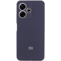 Чохол Silicone Cover Lakshmi Full Camera (AA) with logo для Xiaomi Redmi 13 4G / Poco M6 4G - Синій / Midnight blue