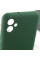 Чохол Silicone Cover Lakshmi Full Camera (AA) with logo для Samsung Galaxy A06 - Зелений / Dark green - фото