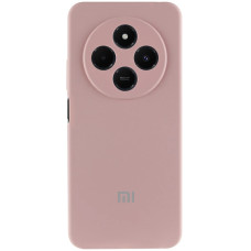 Чехол Silicone Cover Lakshmi Full Camera (AA) with logo для Xiaomi Redmi 14C / Poco C75 - Розовый / Pink Sand